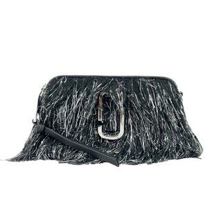 NEW Marc Jacobs The Snapshot Creature Crossbody Bag Black Silver Handbag Purse